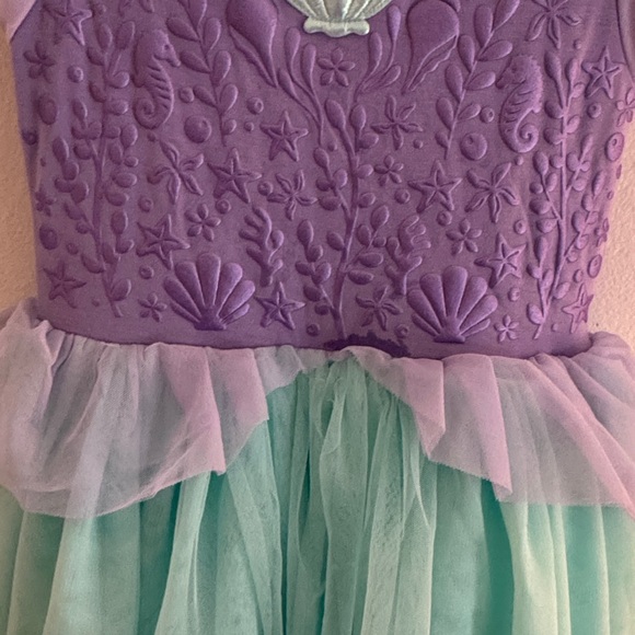 Little Sleepies Lavender and Aqua Kids Dress - Picture 3 of 3